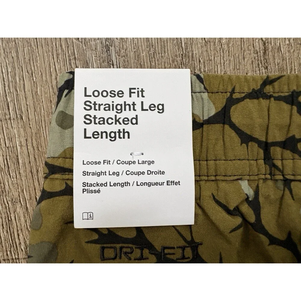 Nike Tech Woven Camo Pants Olive Green Men’s Sz XL IF0911-368